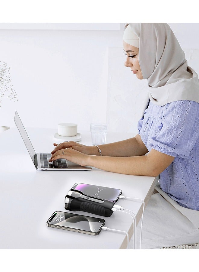 Oud Bukhoor Handheld Style Incense Burner with Portable Charger PD22.5W 8000mAh Type C In & 2 Out Power Bank Fast Charging - Image 5