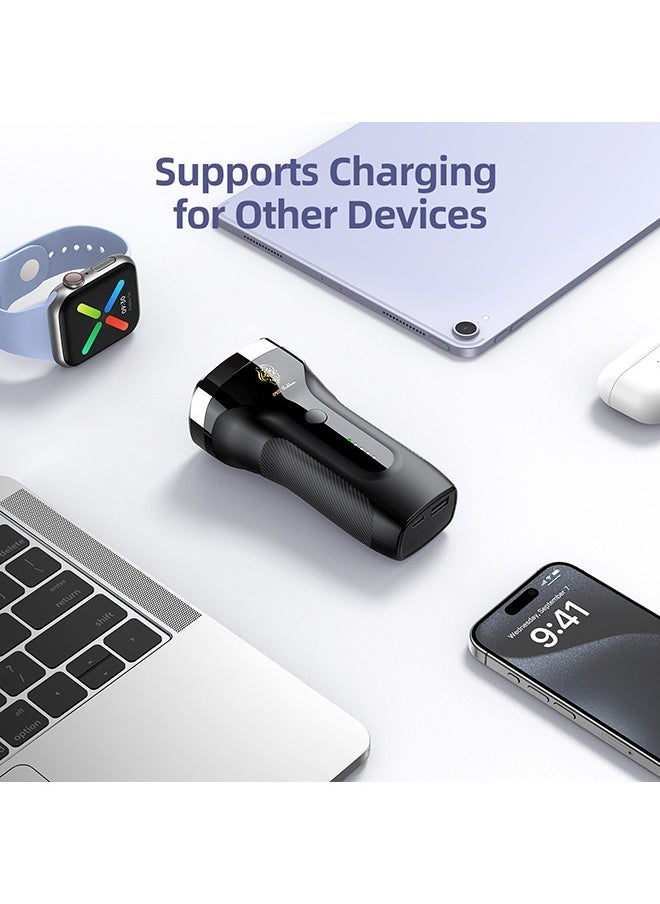 Oud Bukhoor - Handheld Style Incense Burner with Portable Charger PD22.5W 8000mAh Type C In & 2 Out Power Bank Fast Charging - Image 1