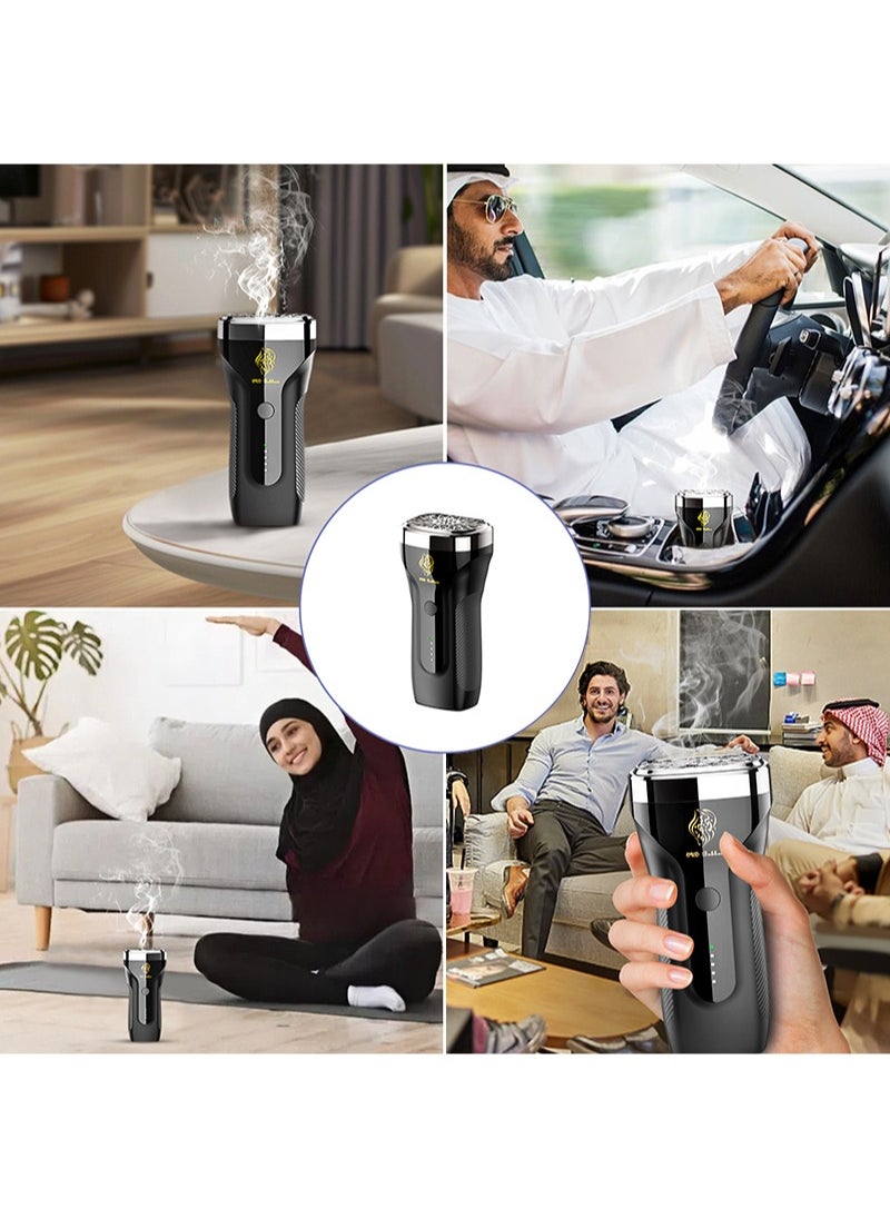 Oud Bukhoor - Handheld Style Incense Burner with Portable Charger PD22.5W 8000mAh Type C In & 2 Out Power Bank Fast Charging - Image 1