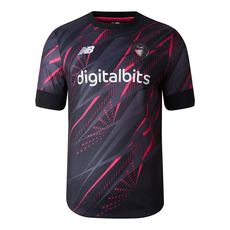 New Balance Mens AS Roma Short Sleeve Jersey 22 Third XLarge