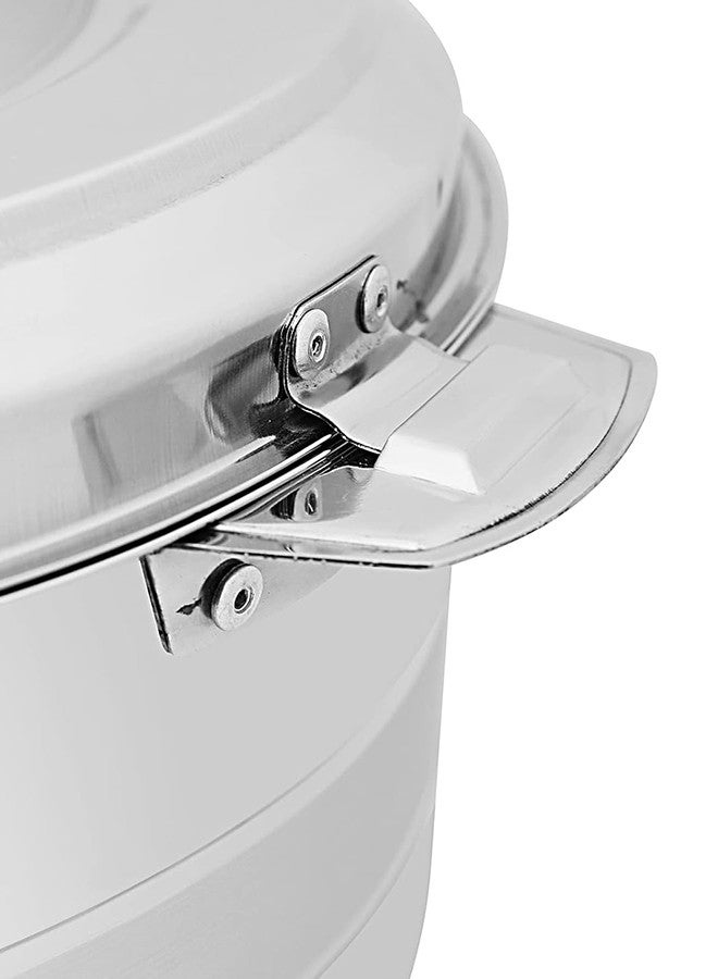 REEM Stainless Steel food Container With Twist-Lock Lid 8500ML Silver - Image 5