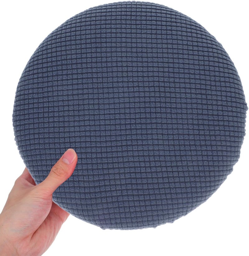 TIDTALEO 8pcs Elastic Round Bar Stool Covers Set Stretchy Plush Fleece Cushion Slipcovers for 11.8-14.2 Inch Bar Chairs Multi-Color Seat Protectors for Dining Room - Image 4