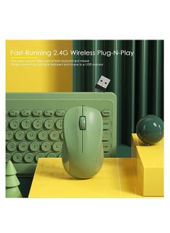 Y&D Fashion Wireless Keyboard and Mouse Combo, KASTWAVE USB Cordless Cute Round Key Smart Power-Saving Ultra Slim Combo  - Image 5