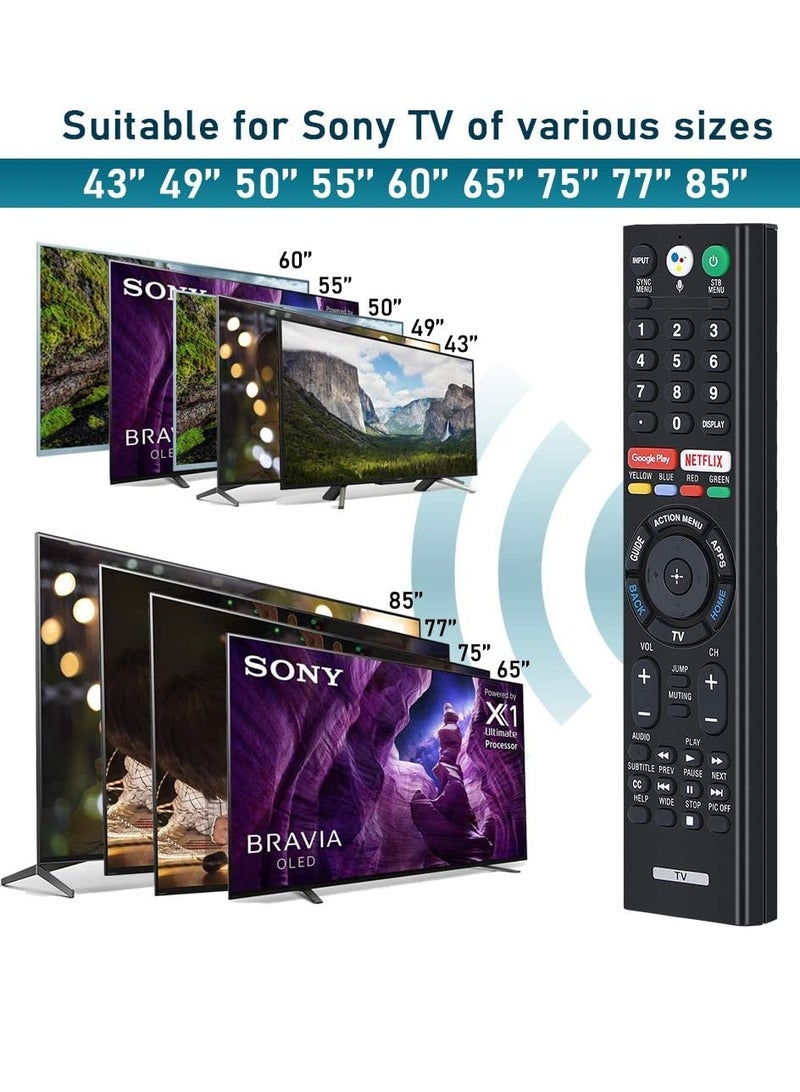 ELTRAZONE Remote Control for Sony Smart Bravia, Sony Voice Search Microphone and Sony Smart Bravia Android TVs, Sony 4K UHD Crystal HDR TV, Sony OLED Ultra HD TV, XBR Series TV with battery  - Image 3