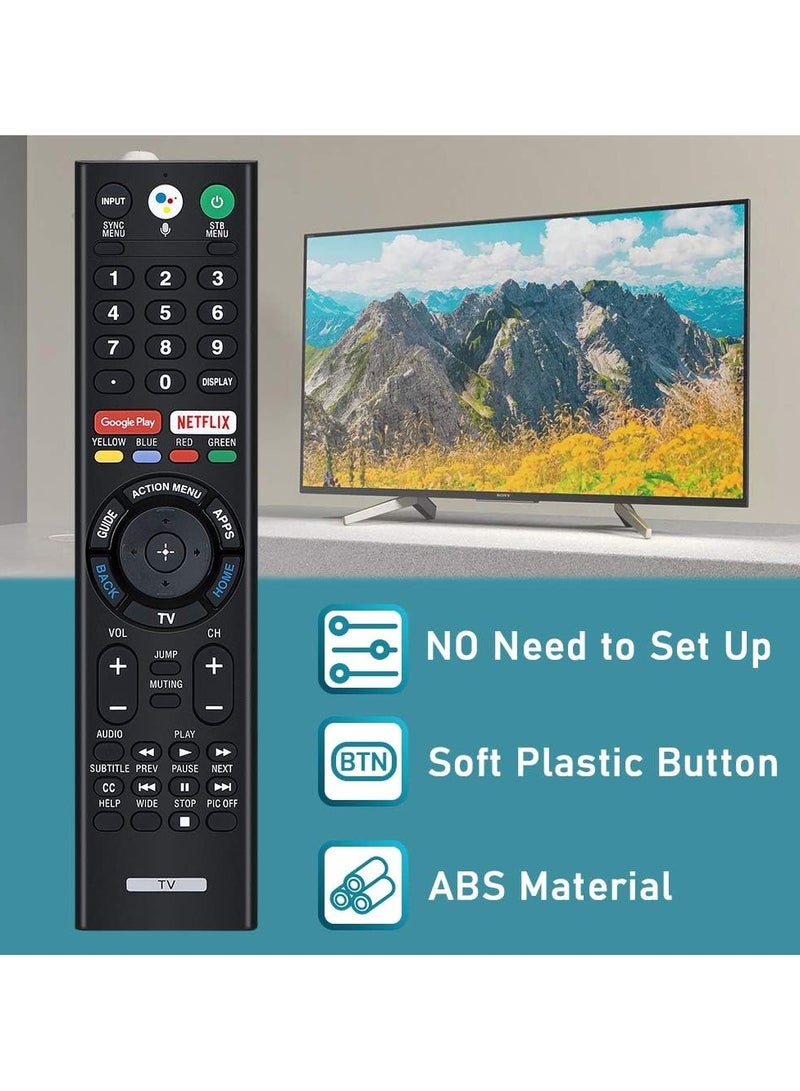 ELTRAZONE Remote Control for Sony Smart Bravia, Sony Voice Search Microphone and Sony Smart Bravia Android TVs, Sony 4K UHD Crystal HDR TV, Sony OLED Ultra HD TV, XBR Series TV with battery  - Image 4