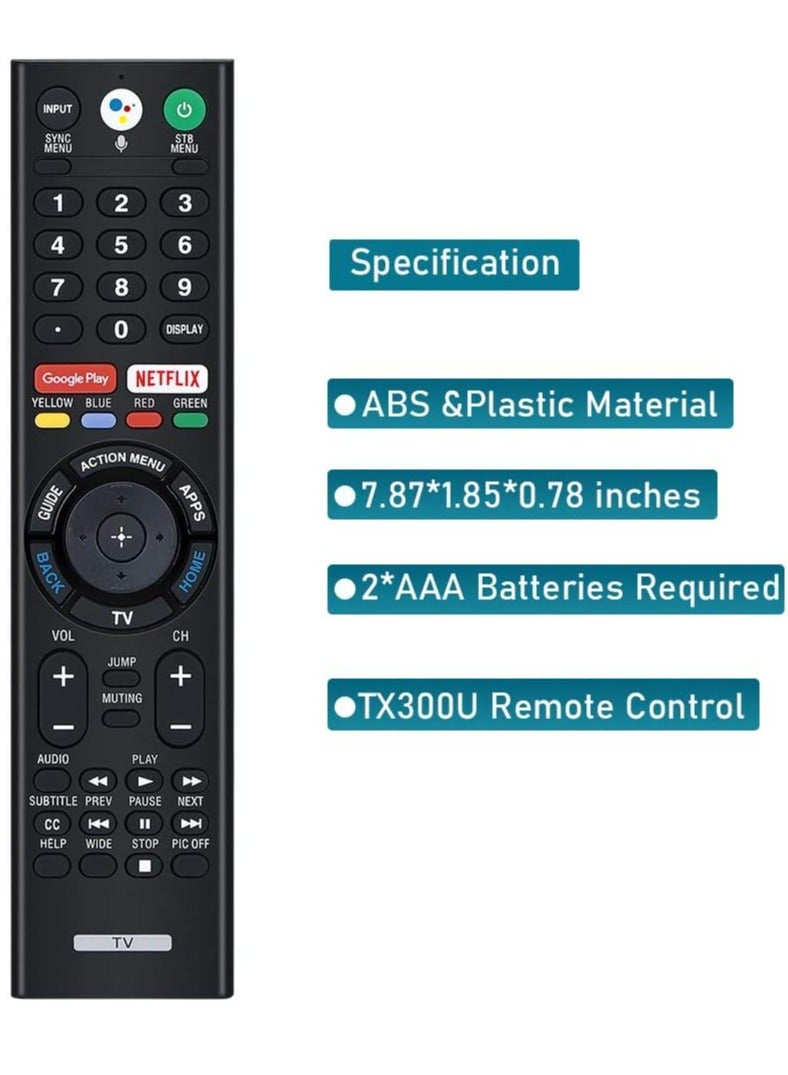 ELTRAZONE Remote Control for Sony Smart Bravia, Sony Voice Search Microphone and Sony Smart Bravia Android TVs, Sony 4K UHD Crystal HDR TV, Sony OLED Ultra HD TV, XBR Series TV with battery  - Image 5