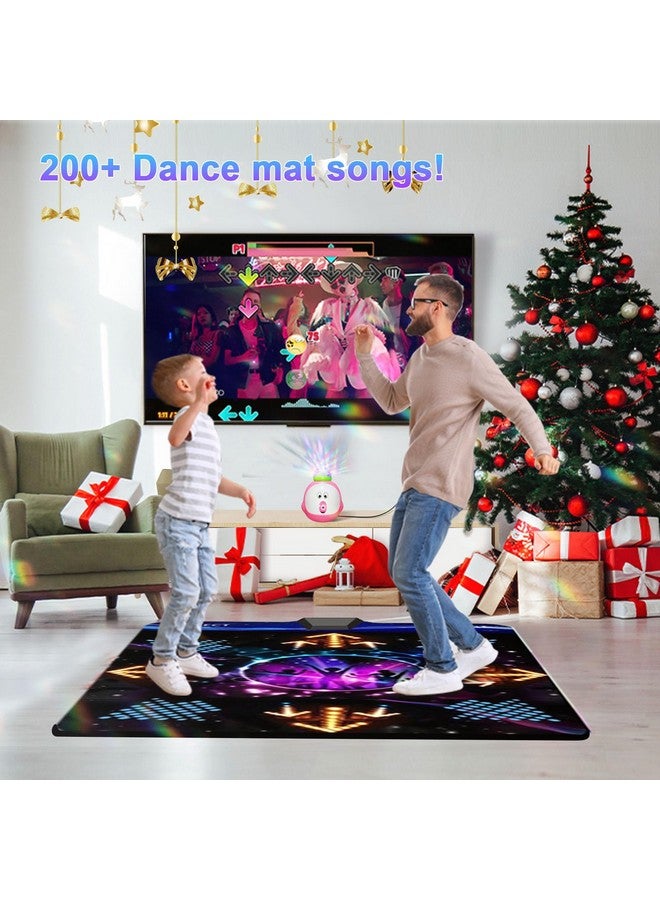 YRPRSODF Dance Mat for Kids and Adults, Musical Electronic Dance Step Pad with 100+ Games, 200+Songs, HD Camera, 2 Motion Sensor Controllers, MTV & Cartoon Modes, Dance Mat Toy for Girls& Boys - Image 2