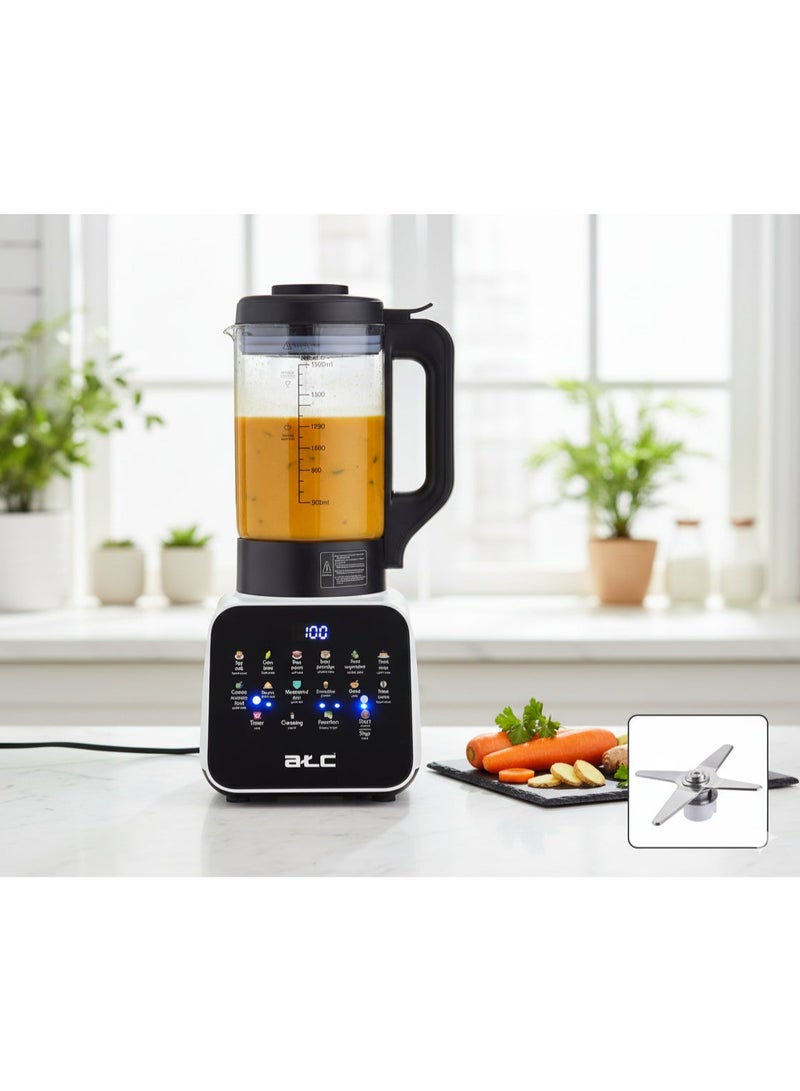 ATC Heating Professional Blender 1.8L 400W Motor 600W Heating Power Hot & Cold Blender 8-Leaf Stainless Steel Blade High Speed Safety Protection Easy Clean 220–240V - Image 1