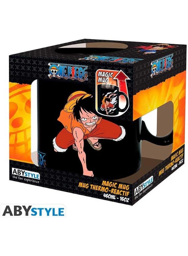 ABYstyle Heat Change Mug  –  OnePiece: Luffy & Ace  –  460 mL - Image 4