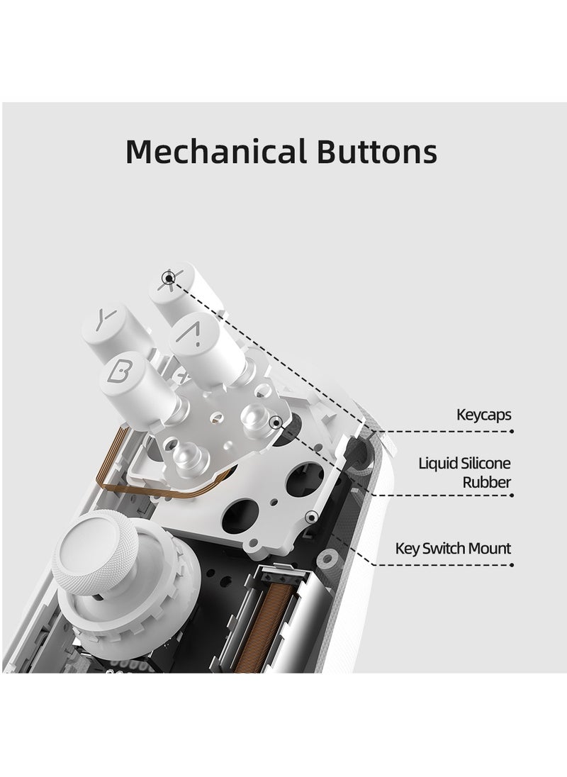 MOBAPAD - Mobapad M6HD For Nintendo Switch Controller Pro Adjustable Joystick Hall Effect Controller Hd Vibration/6-Axis Gyro JoyPad(White) - Image 1