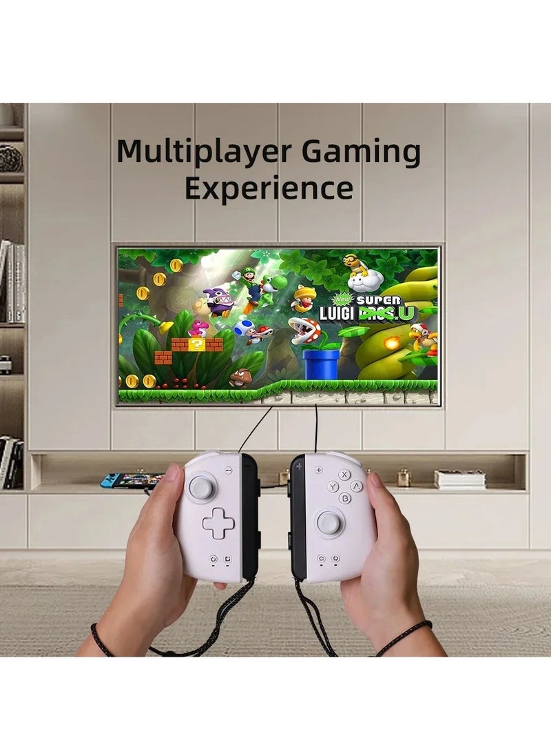 MOBAPAD - Mobapad M6HD For Nintendo Switch Controller Pro Adjustable Joystick Hall Effect Controller Hd Vibration/6-Axis Gyro JoyPad(White) - Image 1