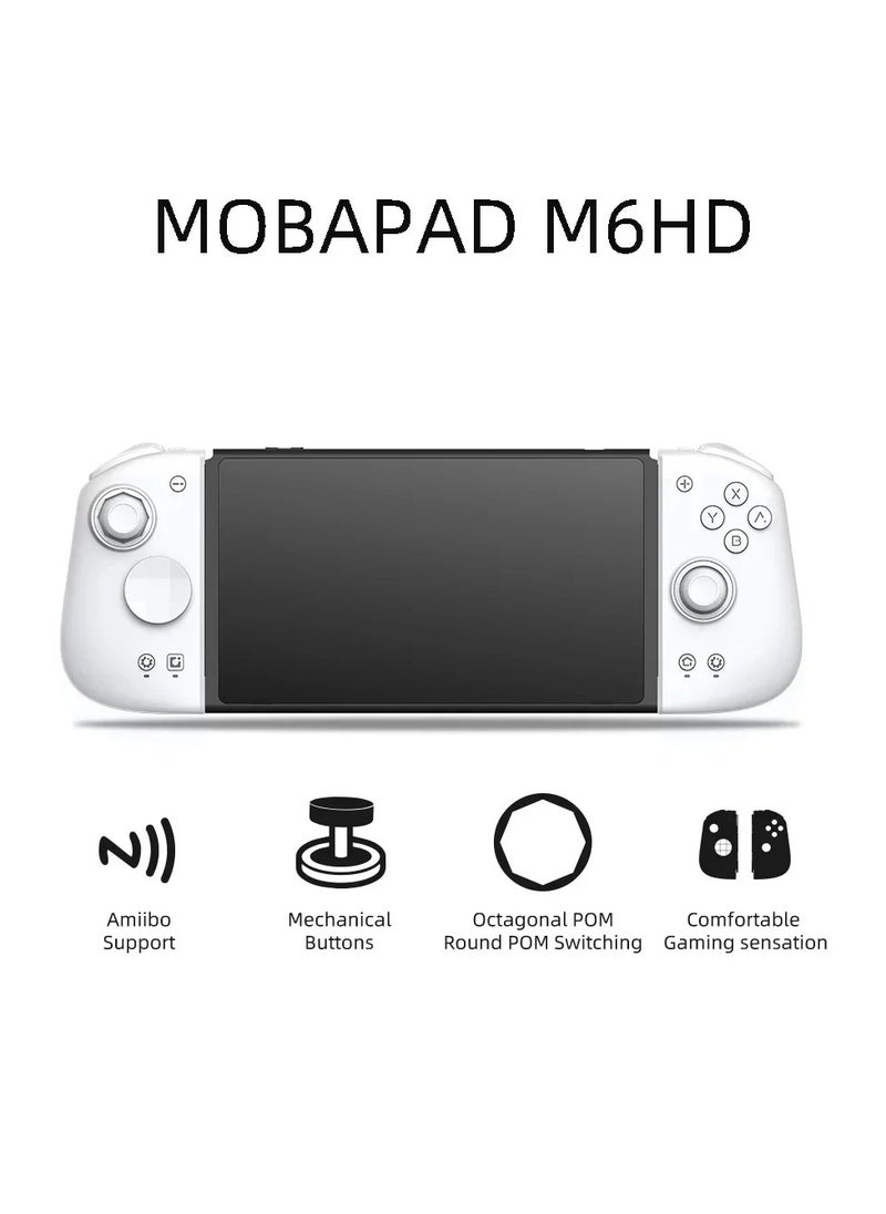 MOBAPAD - Mobapad M6HD For Nintendo Switch Controller Pro Adjustable Joystick Hall Effect Controller Hd Vibration/6-Axis Gyro JoyPad(White) - Image 1