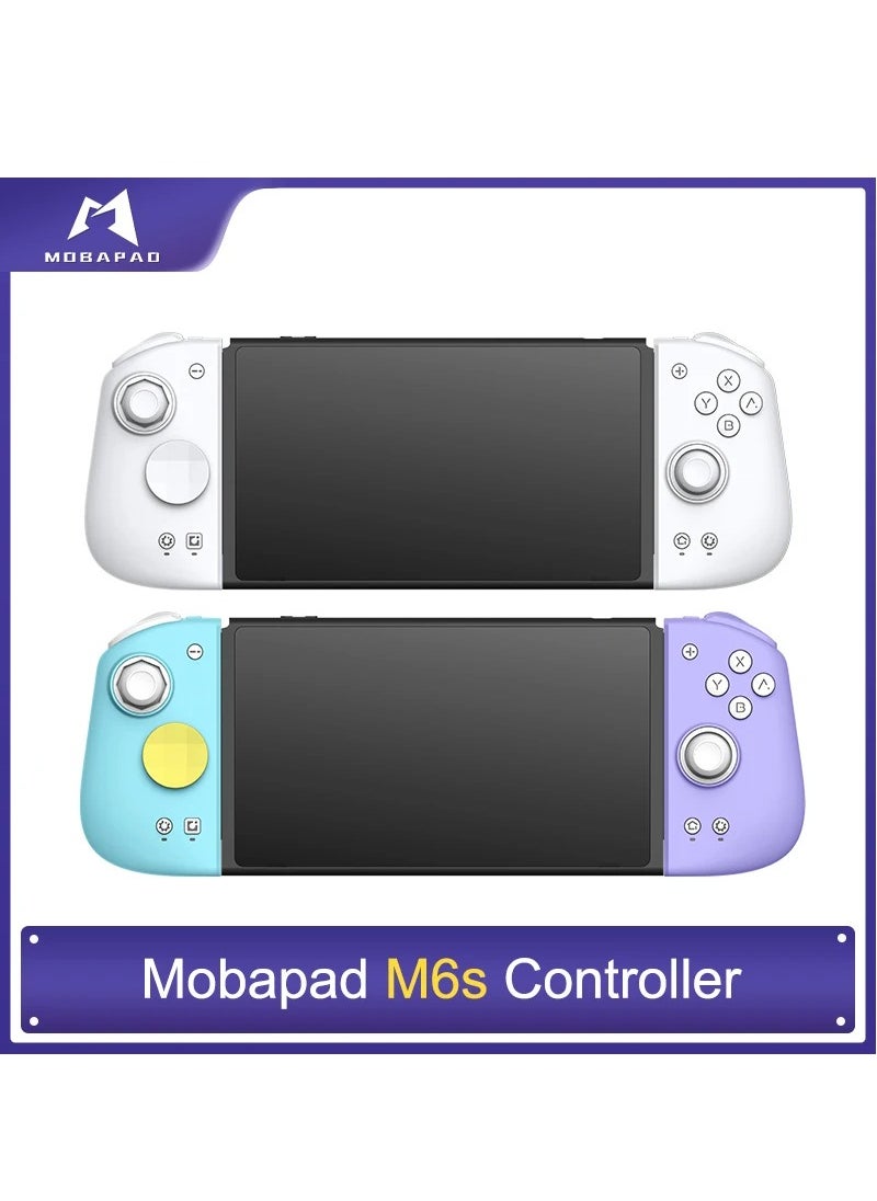 MOBAPAD - Mobapad M6HD For Nintendo Switch Controller Pro Adjustable Joystick Hall Effect Controller Hd Vibration/6-Axis Gyro JoyPad(White) - Image 1
