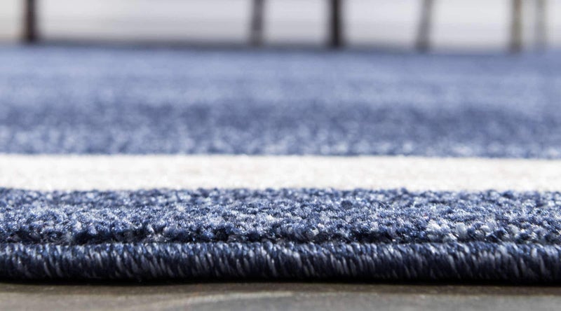 Unique Loom Del Mar Collection Area Rug - Maria (5' 3" x 8' Rectangle, Navy Blue/ Ivory) - Image 5
