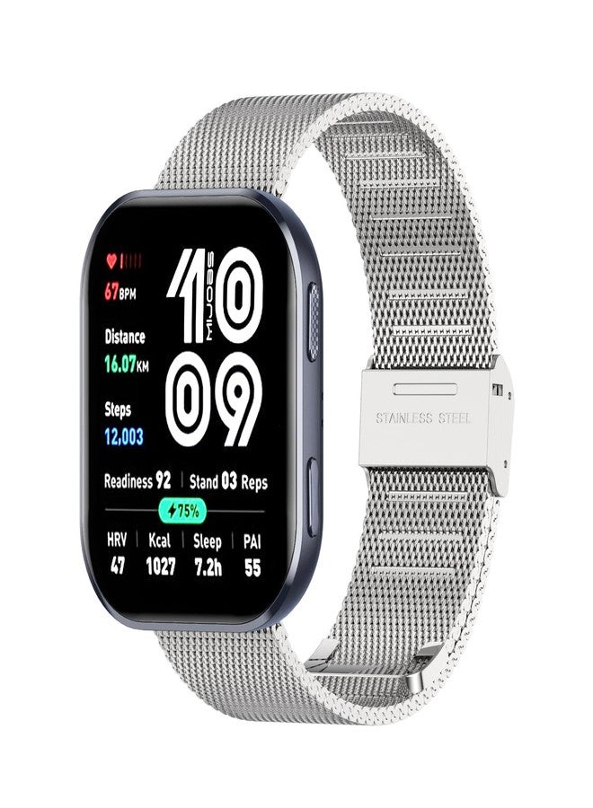 MIJOBS Strap for Amazfit Bip 6/Amazfit Bip 5 Straps, 22mm Metal Adjustable Bracelet for Redmi Watch 5 Active/5 Lite - Image 1