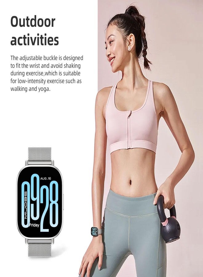 MIJOBS Strap for Amazfit Bip 6/Amazfit Bip 5 Straps, 22mm Metal Adjustable Bracelet for Redmi Watch 5 Active/5 Lite - Image 5