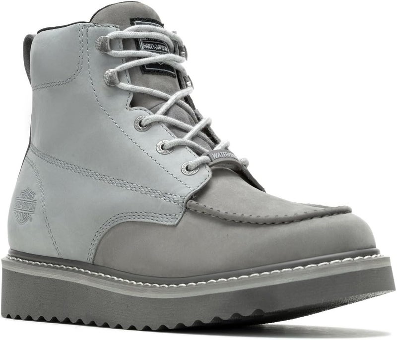 HARLEY DAVIDSON Harley-Davidson Men's Waterproof Motorcycle Boot - Light Grey - Image 1