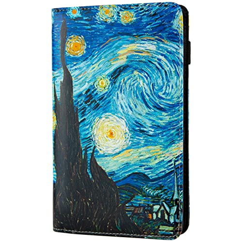 Beceere Server Book, Server Books for Waitress, Server Book with Zipper Pocket, Cute Server Book, Waitstaff Organizer Waitress Book with Money Pocket and Zipper Fit Server Apron (Van Gogh The Starry) - Image 5