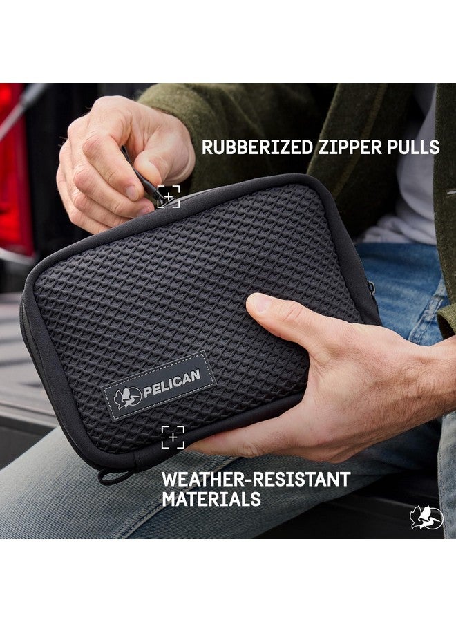 بيلكان حقيبة سفر منظمة للأجهزة الإلكترونية من بيليكان - حقيبة تقنية محمولة مع جيوب شبكية متعددة لتخزين الكابلات والشواحن وباور بانك وسماعات AirPods - حقيبة منظم الأسلاك ومستلزمات السفر بالطائرة - أسود - Image 5