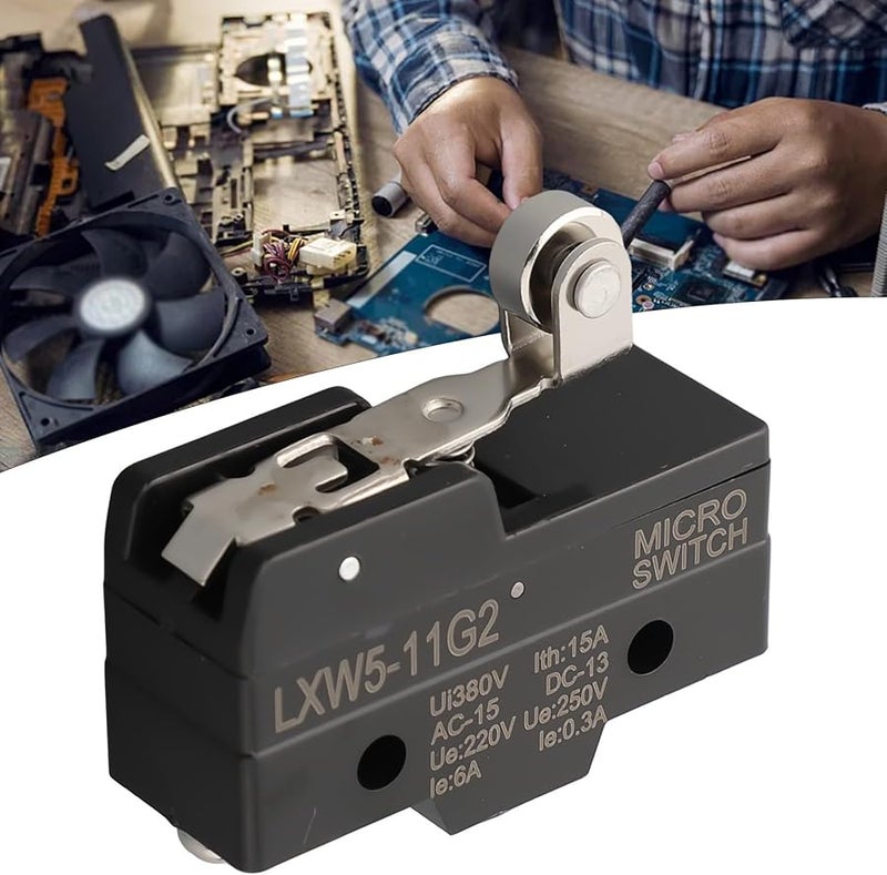 LXW5 11G2 مفتاح حد أمان صناعي دفع مكبس لحظي SPDT 380 فولت تيار متردد 220 فولت تيار مستمر 10 أمبير - Image 5