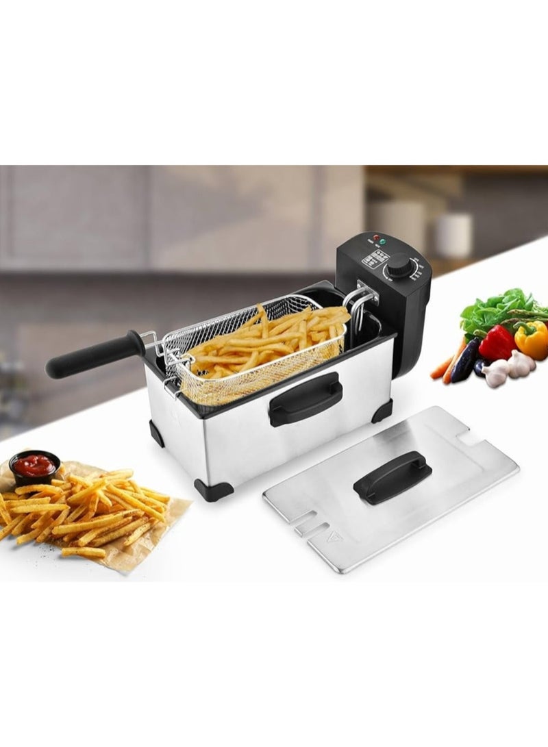 Tradeo 3.0L Deep Fryer with Adjustable Temperature Control & Large Frying Basket 190°C - Image 1