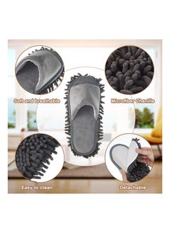 Y&D 2 Pairs Microfiber Slippers for Floor Cleaning  - Image 3