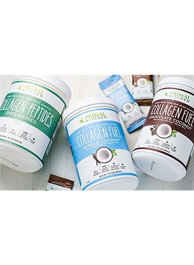 Primal Kitchen مشروب مزيج ببتيد الكولاجين بنكهة الشوكولاتة وجوز الهند، بدون منتجات الألبان، كريمة قهوة ومعزز سموذي، 13.9 أونصة - Image 4