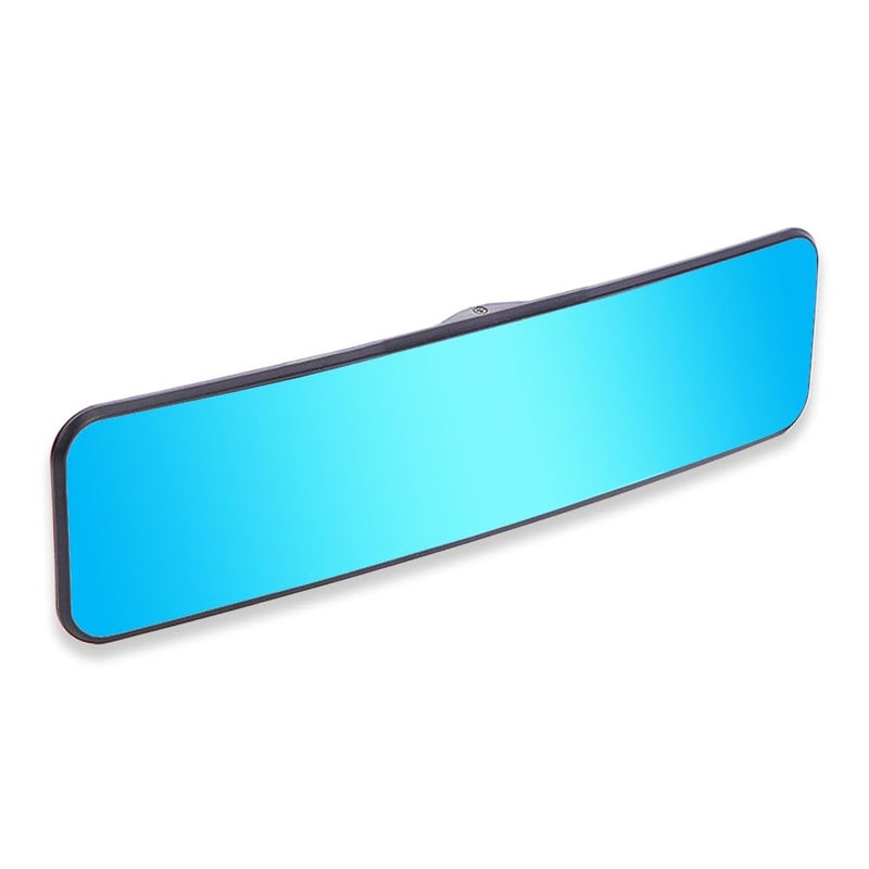 SkycropHD Anti Glare Rear View Mirror for Car, Clip on Wide Angle Panoramic Rearview Mirror Eliminate Blind Spots â€“ Convex, Blue - Image 1