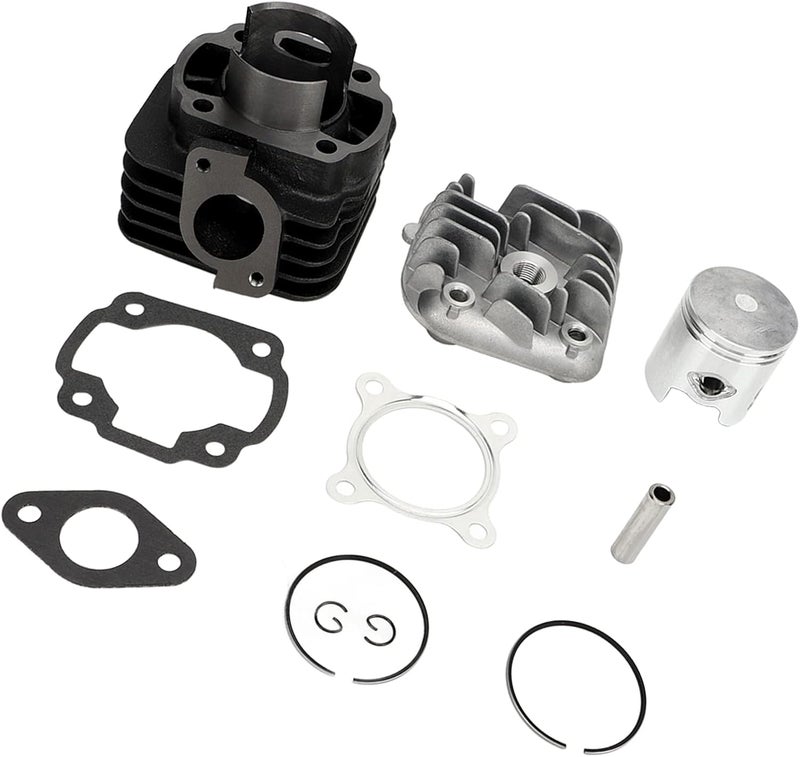 47mm Aluminum Alloy Cylinder Piston Kit for 2 Stroke Jog Engine 1e40QMB Replacement Apirilia Wine High End Repair Kit with 11 Pieces for Upgrade - Image 1