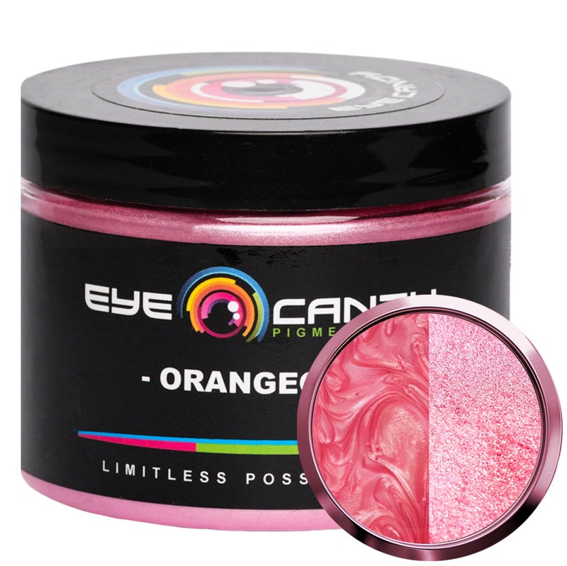 Eye Candy Pigments Premium Red Mica Powder - Orangeola (50gr) - for Epoxy, Resin, Soap, Paint, Woodworking, Acrylic Pouring, Bath Bombs, Fishing Lures - DIY Arts and Crafts Additive - Image 1