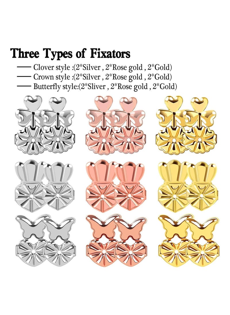 Generic - Adjustable Hypoallergenic Earring Lifters - Secure Replacement Backs for Droopy Ears, Perfect for Heavy Earrings, Provides Comfort and Support. - Image 1