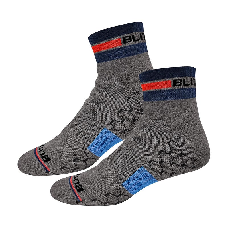 BLITZSOX Hi-Tech Performance Sports Socks for Men (Badminton, Running, Gym & Indoor Training), Pack of 3 - Image 3