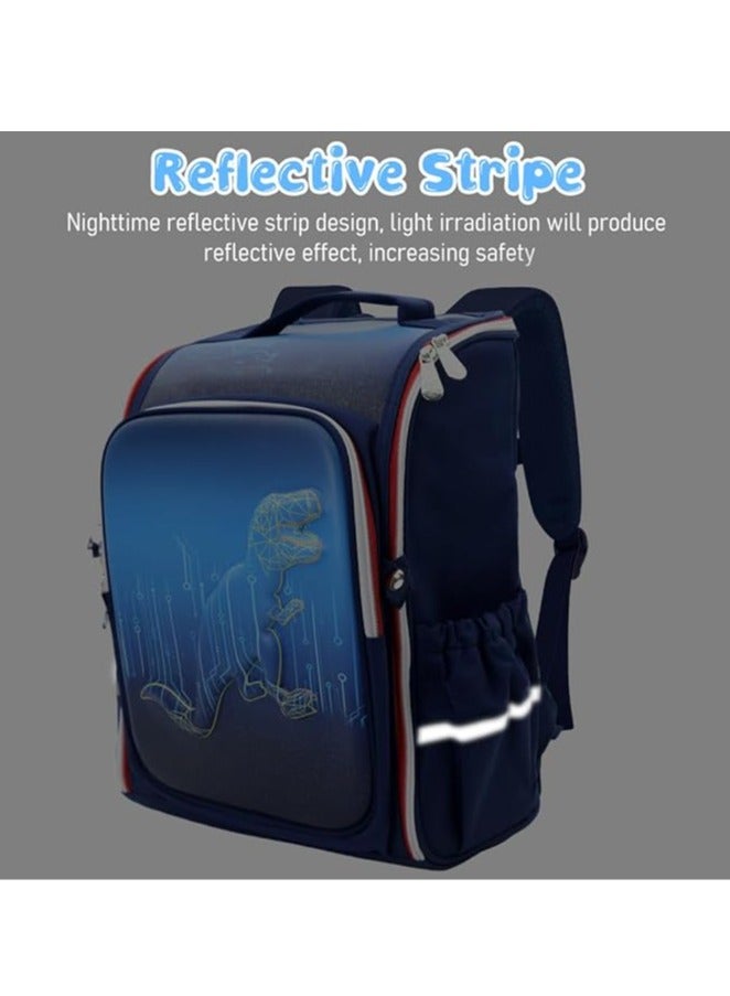  بالي حقيبة ظهر بطبعة دينو أزرق - 14 بوصة - Image 2