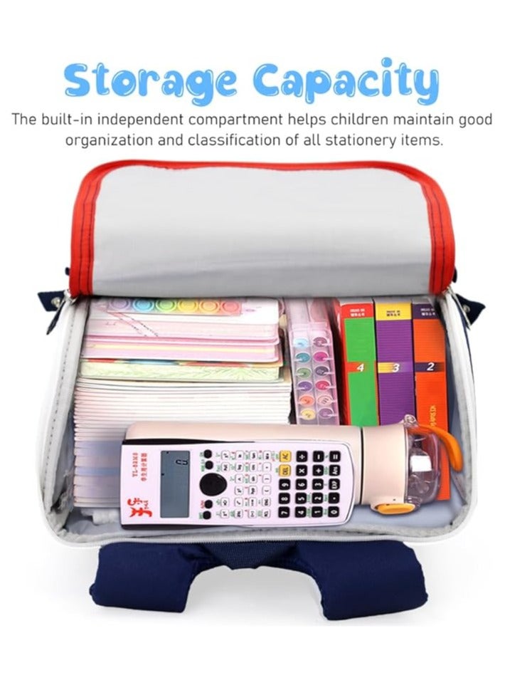  بالي حقيبة ظهر بطبعة دينو أزرق - 14 بوصة - Image 4