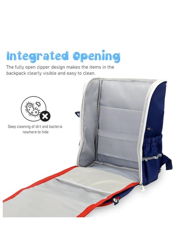  بالي حقيبة ظهر بطبعة دينو أزرق - 14 بوصة - Image 5