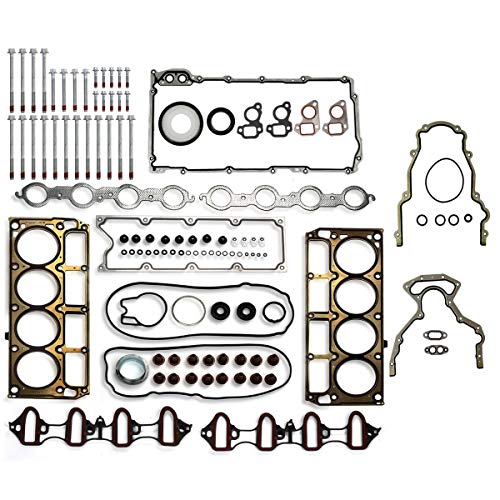 Vincos MLS Full Cylinder Engine Gasket Set with Head Bolts HS26282PT HS26191PT HS54340 CS9284 ES72173 (1st Generation) Compatible with Silverado Tahoe Sierra Yukon Envoy 4.8L 5.3L 2002-2011 - Image 2