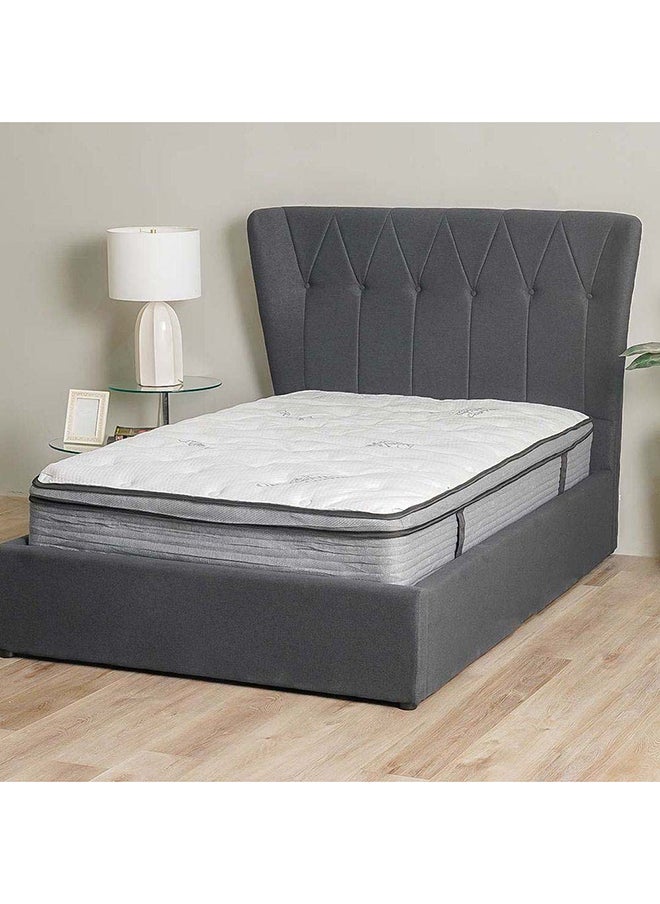 DANUBE HOME Danube Home Cloud Gel Memory Foam with Pocket Spring Single Mattress Medium Firm Feel Single Bed Mattress Spine Balance For Pressure Relief L190xW90 cm Thickness 28 cm White/Grey  - Image 1