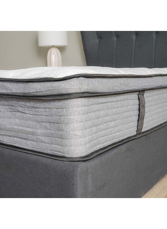 DANUBE HOME Danube Home Cloud Gel Memory Foam with Pocket Spring Single Mattress Medium Firm Feel Single Bed Mattress Spine Balance For Pressure Relief L190xW90 cm Thickness 28 cm White/Grey  - Image 3