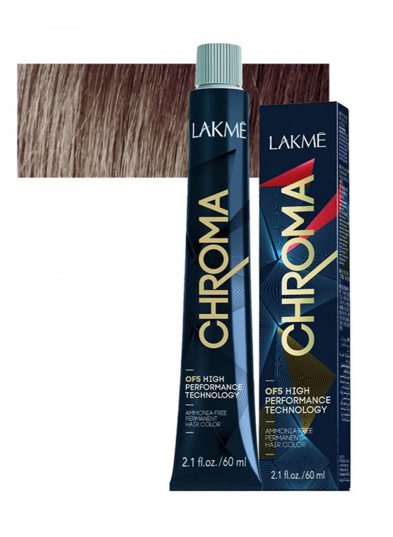LAKME Permanent Hair Dye No Ammonia Chroma 7/17 Blue Ash Medium Blonde 60ml - Image 2
