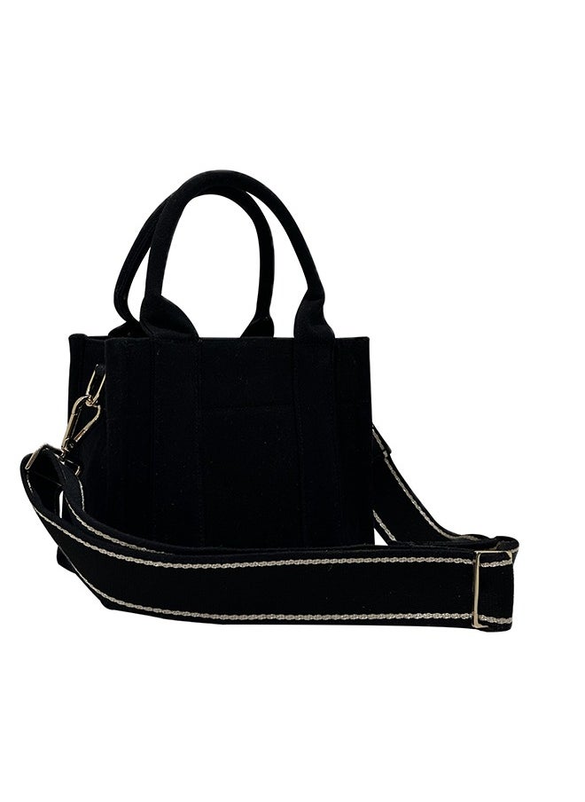 earthbags - Cara Mini Canvas Bag Black - Image 1
