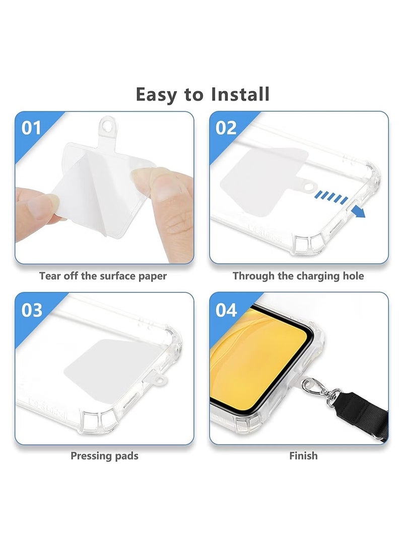 RATSAW Phone Lanyard Universal Phone Lanyard with Adjustable Neck Strap Compatible with Most Smartphones Black - Image 4