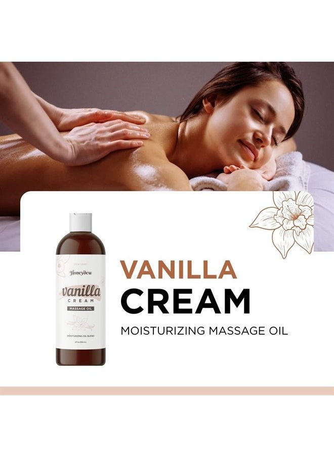 Honeydew - Vanilla Massage Oil for Date Night - Premium Non Greasy Non Staining Easy Gliding Aromatherapy Massaging Oil with Silky Smooth Coconut Jojoba and Sweet Almond Oil - Therapeutic Grade Non GMO and Vegan - Image 1