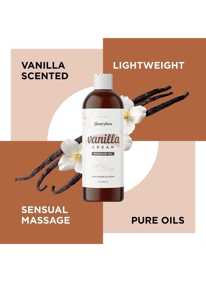 Honeydew - Vanilla Massage Oil for Date Night - Premium Non Greasy Non Staining Easy Gliding Aromatherapy Massaging Oil with Silky Smooth Coconut Jojoba and Sweet Almond Oil - Therapeutic Grade Non GMO and Vegan - Image 1