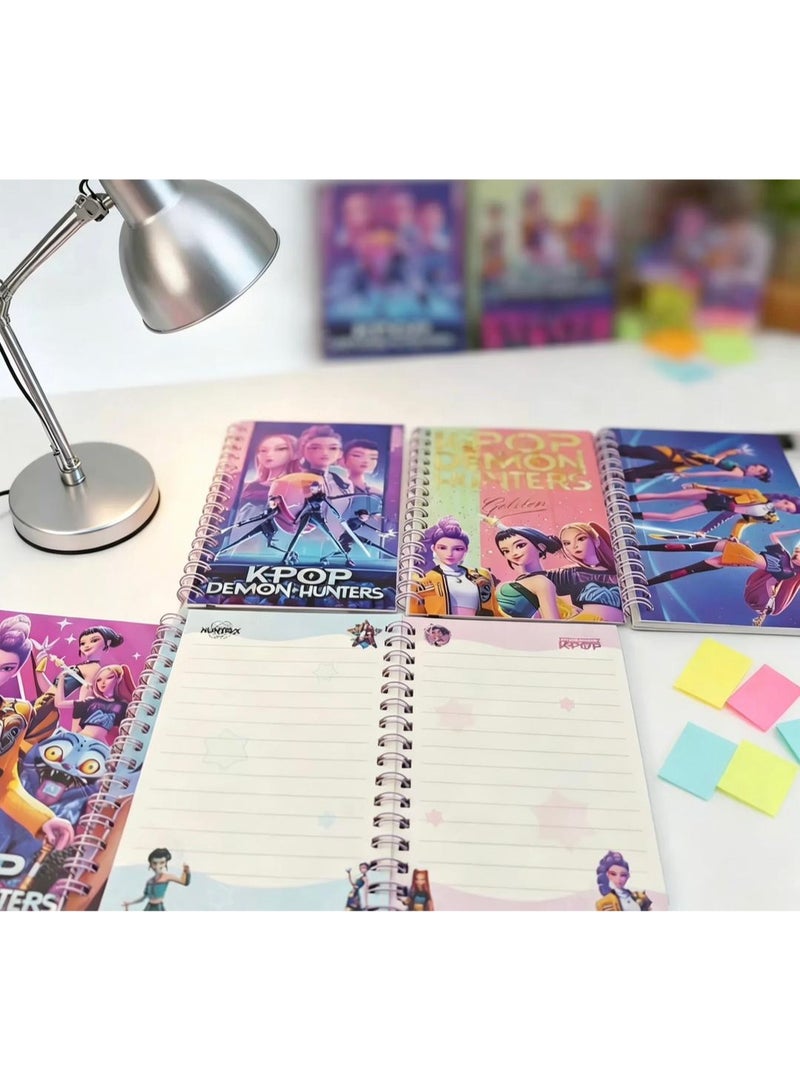 3Pc KPOP Demon Hunters Inspired Kids Spiral Diary Notebook - Image 4