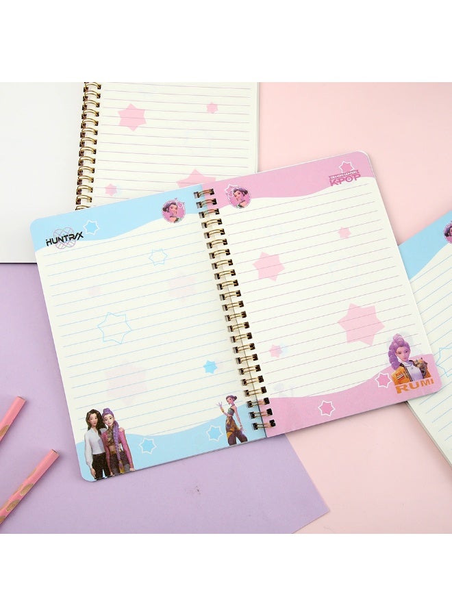 3Pc KPOP Demon Hunters Inspired Kids Spiral Diary Notebook - Image 2