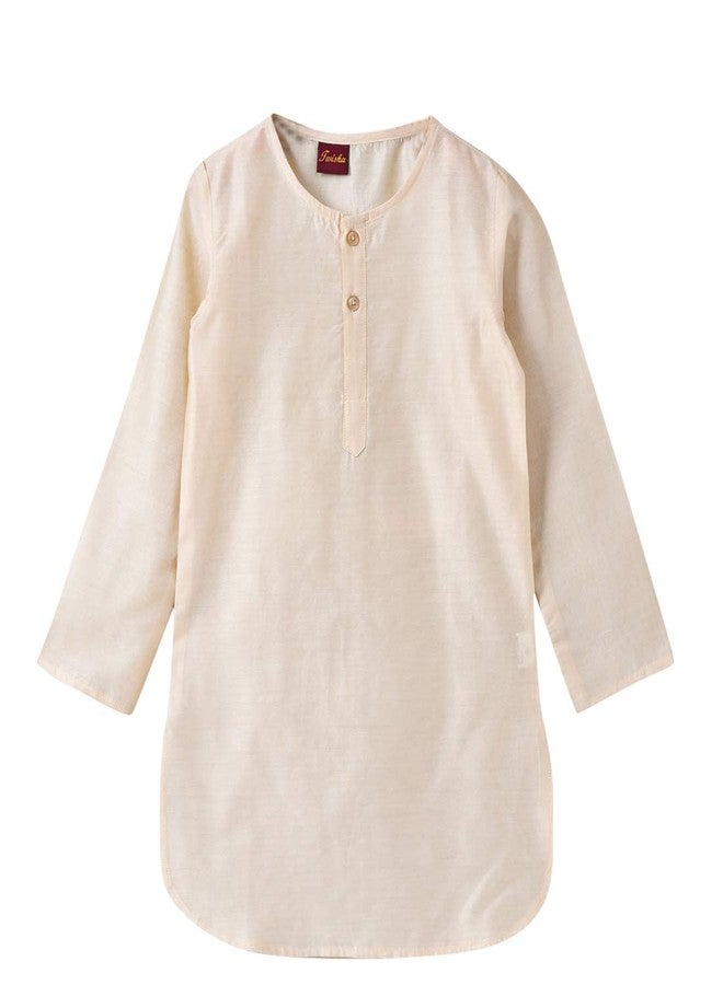 TWISHA Stylish Boys Kurta Pyjama with printed jacket set-White -3Y - Image 2