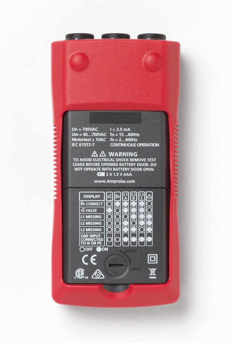 Amprobe PRM-6 Phase Sequence and Motor Rotation Tester - Image 2
