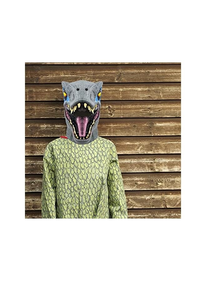 Loquat Dinosaur Mask With Opening Jaw Costume Dinosaur Headgear  Dinosaur Cosplay Party Props  - Image 3