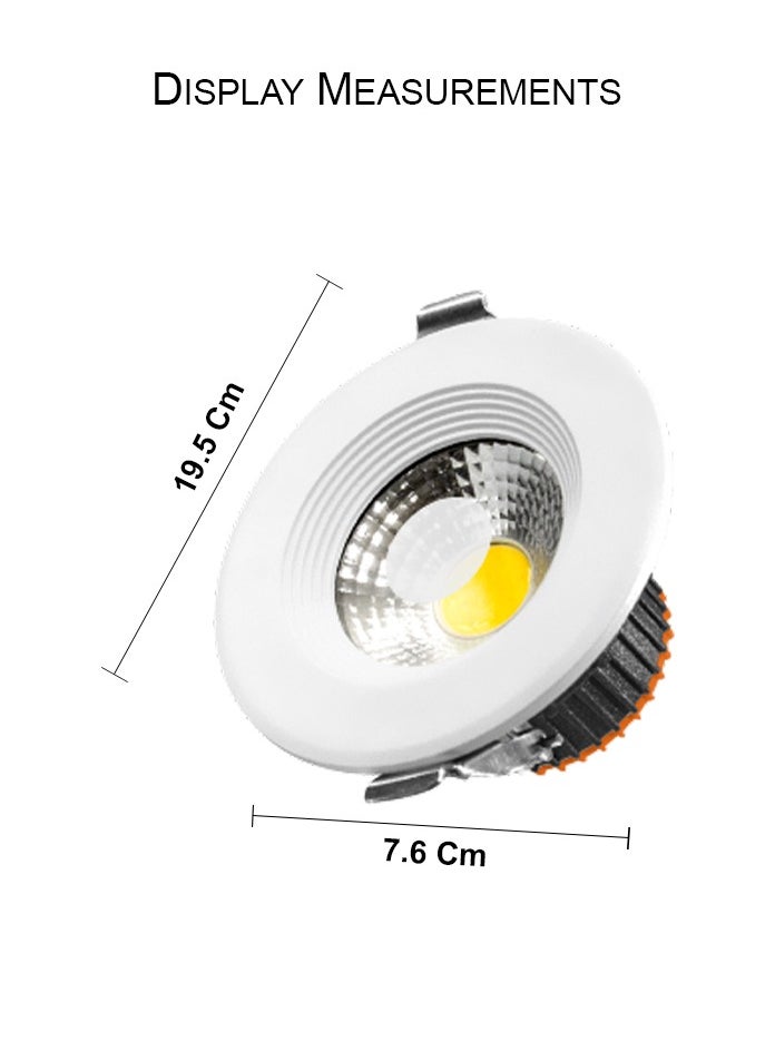 Vmax - COB LED Downlights Ceiling White Light 6500K 20W 1800LM, AC 220-240V, Cut Φ175mm, IP44 Ultra Slim LED Recessed Ceiling Lights for Bathroom Bedroom Kitchen Living Room, Not Dimmable - Image 1