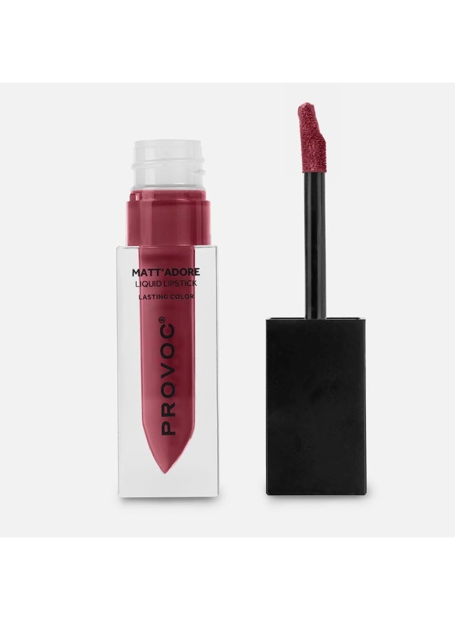 PROVOC MATT'ADORE Liquid Lipstick 12 Queen - Image 4